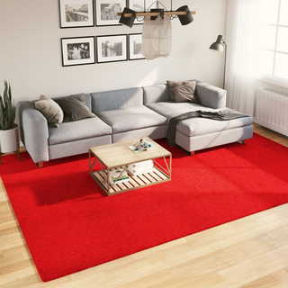 Rug OVIEDO Short Pile Red 240x340 cm - Giant Lobelia