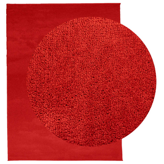 Rug OVIEDO Short Pile Red 240x340 cm - Giant Lobelia