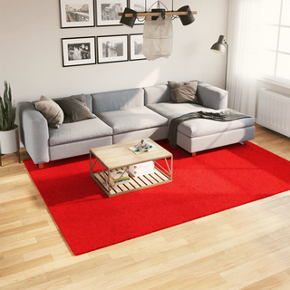 Rug OVIEDO Short Pile Red 200x280 cm - Giant Lobelia