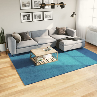 Rug OVIEDO Short Pile Turquoise 200x280 cm - Giant Lobelia