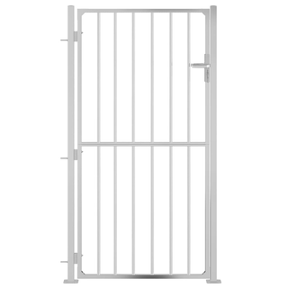 vidaXL Garden Gate 100x180 cm Stainless Steel - Giant Lobelia