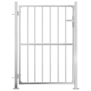 vidaXL Garden Gate 100x125 cm Stainless Steel - Giant Lobelia