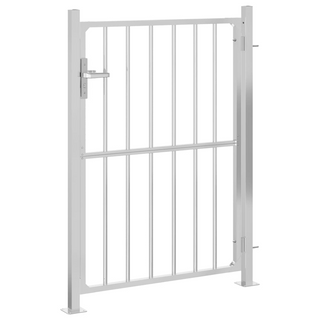 vidaXL Garden Gate 100x125 cm Stainless Steel - Giant Lobelia