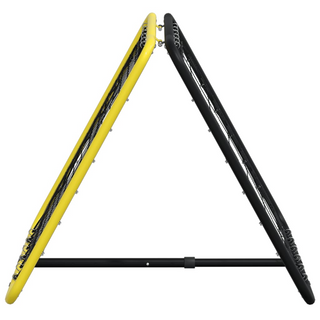 vidaXL Football Rebounder Double Side Adjustable Yellow and Black Steel - Giant Lobelia