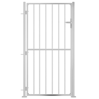 vidaXL Garden Gate 100x200 cm Stainless Steel - Giant Lobelia