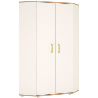 4KIDS Corner Wardrobe with Orange Handles - Giant Lobelia