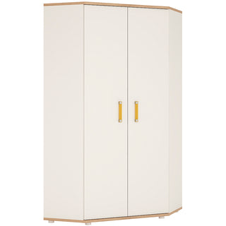 4KIDS Corner Wardrobe with Orange Handles - Giant Lobelia