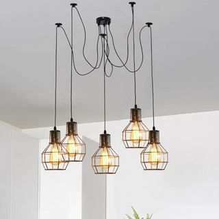 Chandelier Pendant Lights Spider Adjustable DIY E27 Retro Ceiling Light~1590