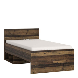 Brooklyn Single Bed 90cm in Walnut - Giant Lobelia