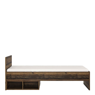 Brooklyn Single Bed 90cm in Walnut - Giant Lobelia