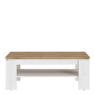 Celesto Coffee Table in White and Oak - Giant Lobelia