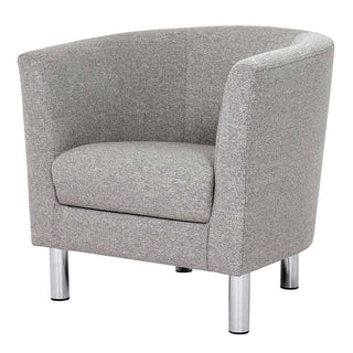 Cleveland Armchair in Nova Light Grey - Giant Lobelia