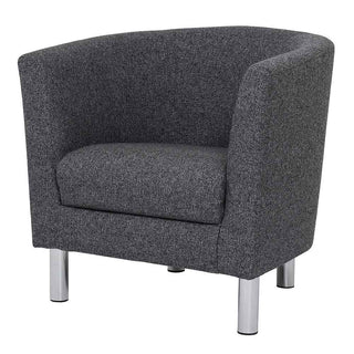 Cleveland Armchair in Nova Anthracite - Giant Lobelia