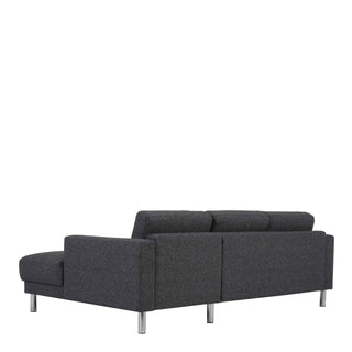 Cleveland Chaiselongue Sofa (RH) in Nova Anthracite - Giant Lobelia