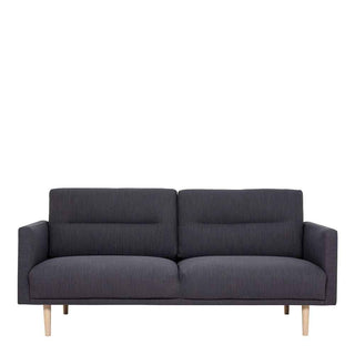 Larvik 2.5 Seater Sofa - Anthracite, Oak Legs - Giant Lobelia