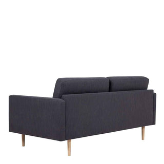 Larvik 2.5 Seater Sofa - Anthracite, Oak Legs - Giant Lobelia