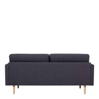 Larvik 2.5 Seater Sofa - Anthracite, Oak Legs - Giant Lobelia