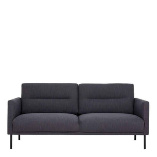 Larvik 2.5 Seater Sofa - Anthracite, Black Legs - Giant Lobelia