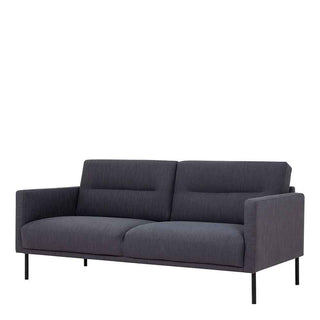 Larvik 2.5 Seater Sofa - Anthracite, Black Legs - Giant Lobelia