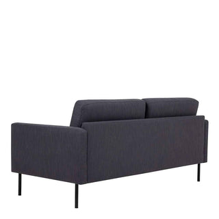 Larvik 2.5 Seater Sofa - Anthracite, Black Legs - Giant Lobelia