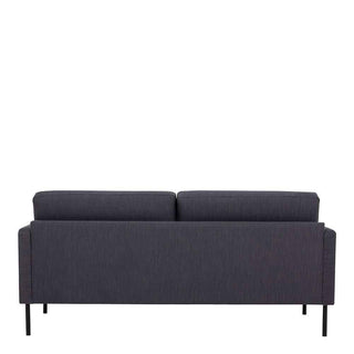 Larvik 2.5 Seater Sofa - Anthracite, Black Legs - Giant Lobelia