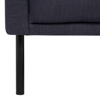 Larvik 2.5 Seater Sofa - Anthracite, Black Legs - Giant Lobelia