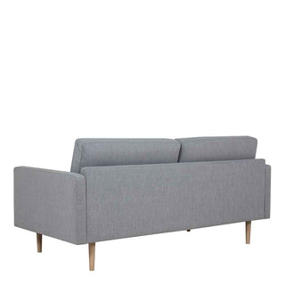 Larvik 2.5 Seater Sofa - Grey, Oak Legs - Giant Lobelia