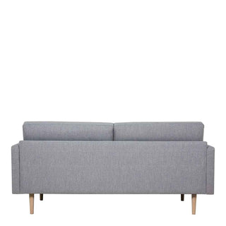 Larvik 2.5 Seater Sofa - Grey, Oak Legs - Giant Lobelia