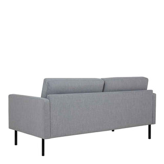 Larvik 2.5 Seater Sofa - Grey, Black Legs - Giant Lobelia