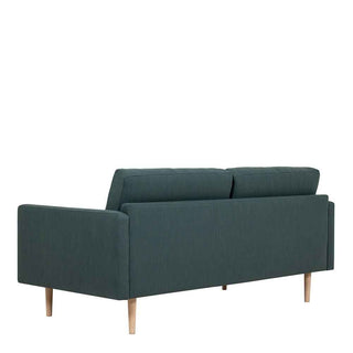 Larvik 2.5 Seater Sofa - Dark Green, Oak Legs - Giant Lobelia