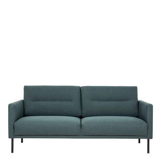 Larvik 2.5 Seater Sofa - Soul Dark Green, Black Legs - Giant Lobelia