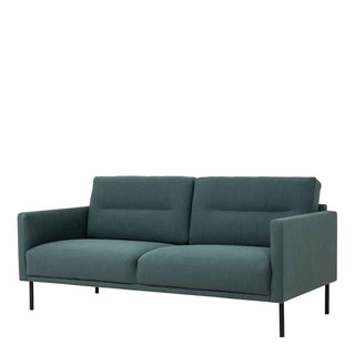 Larvik 2.5 Seater Sofa - Soul Dark Green, Black Legs - Giant Lobelia