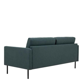 Larvik 2.5 Seater Sofa - Soul Dark Green, Black Legs - Giant Lobelia