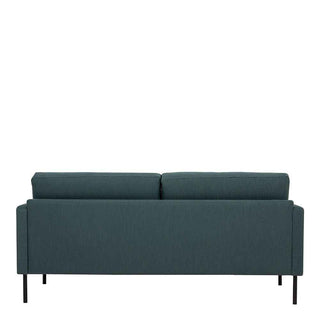 Larvik 2.5 Seater Sofa - Soul Dark Green, Black Legs - Giant Lobelia