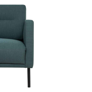 Larvik 2.5 Seater Sofa - Soul Dark Green, Black Legs - Giant Lobelia