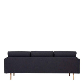 Larvik 3 Seater Sofa - Anthracite, Oak Legs - Giant Lobelia