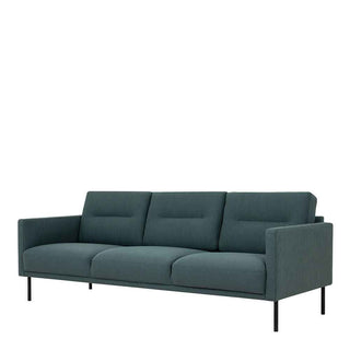 Larvik 3 Seater Sofa - Dark Green, Black Legs - Giant Lobelia