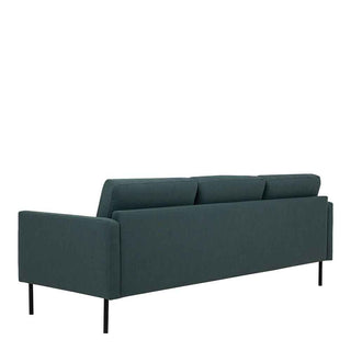 Larvik 3 Seater Sofa - Dark Green, Black Legs - Giant Lobelia