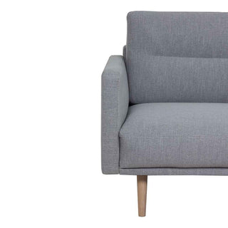 Larvik Chaiselongue Sofa (RH) - Grey, Oak Legs - Giant Lobelia