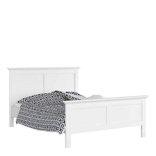 Paris Double Bed (140 x 200) in White - Giant Lobelia