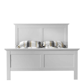 Paris Double Bed (140 x 200) in White - Giant Lobelia