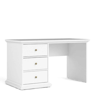 Paris Desk in White - Giant Lobelia