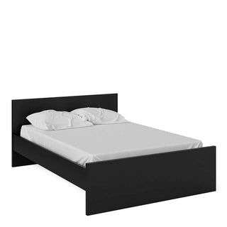 Naia Double Bed 4ft6 (140 x 190) in Black Matt - Giant Lobelia