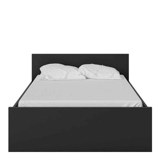 Naia Double Bed 4ft6 (140 x 190) in Black Matt - Giant Lobelia