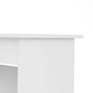 Function Plus 4 Drawer Desk Handleless Drawer in White - Giant Lobelia