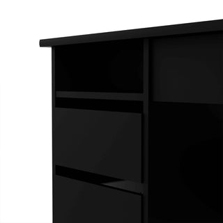 Function Plus 4 Drawer Desk Handleless Drawer in Black - Giant Lobelia