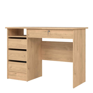 Function Plus 4 Drawer Desk Handleless Drawer in Jackson Hickory Oak - Giant Lobelia