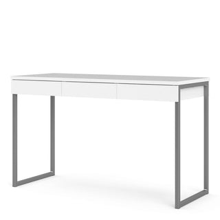 Giant Lobelia Desk 3 Drawers in White - Giant Lobelia