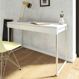 Giant Lobelia Desk 3 Drawers in White - Giant Lobelia