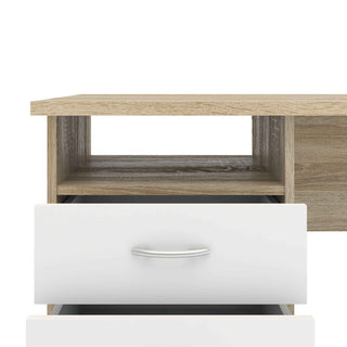 Giant Lobelia Desk 3 White Drawers - Giant Lobelia